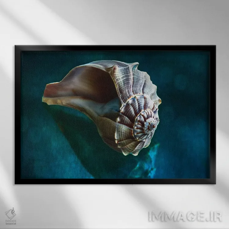 تابلو دکوراتیو رویاهای آبی IV اثر جورج اوزه - نمای قابدار مشکی