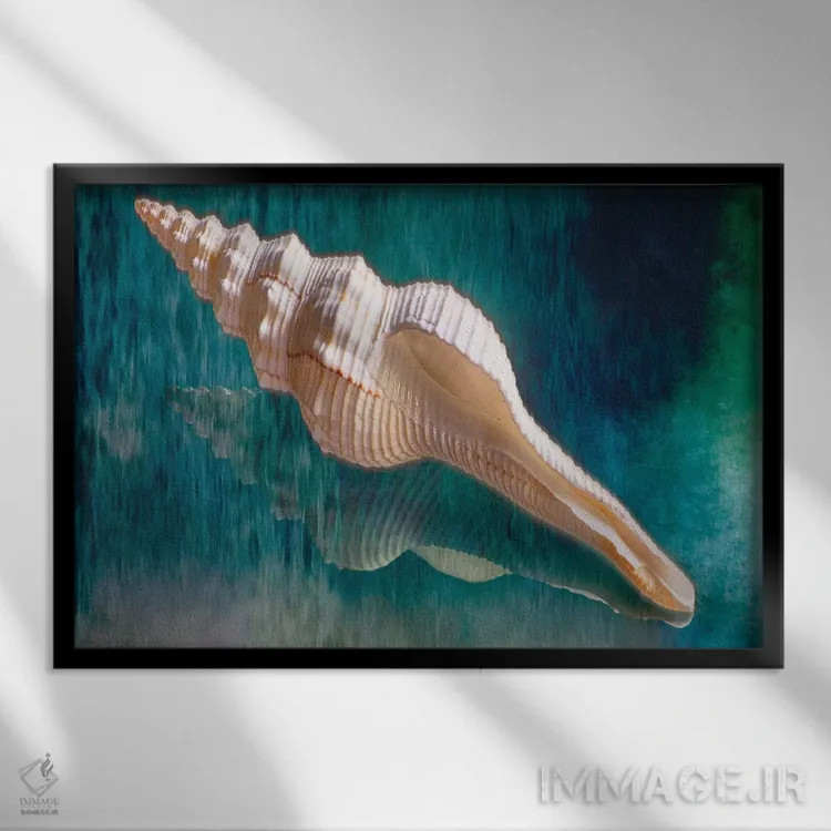 تابلو دکوراتیو رویاهای آبی III اثر جورج اوزه - نمای قابدار مشکی