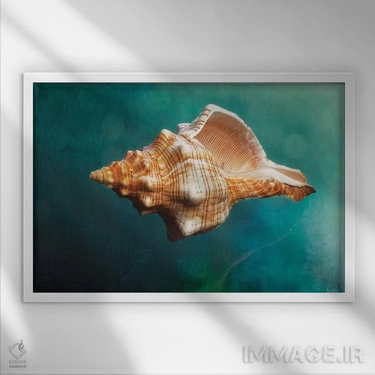 تابلو دکوراتیو رویاهای آبی V اثر جورج اوزه - نمای قابدار سفید