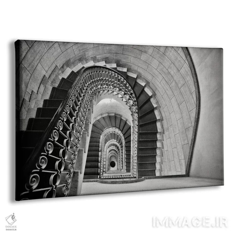 تابلو دکوراتیو نمای پرسپکتیو راه پله اثر جورج اوزه - نمای پرسپکتیو محصول