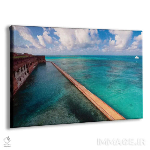 تابلو دکوراتیو دیوارهای دژ جفرسون، درای تورتوگاس، فلوریدا اثر جورج اوزه - نمای پرسپکتیو محصول