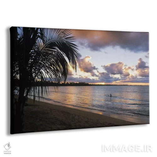 تابلو دکوراتیو غروب کارائیب، ساحل واسیا تلاگا، منطقه حفاظت شده طبیعی پینونس… اثر جورج اوزه - نمای پرسپکتیو محصول