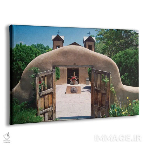 تابلو دکوراتیو دروازه های خشتی، ال سانتواریو د چیمایو، نیومکزیکو اثر جورج اوزه - نمای پرسپکتیو محصول