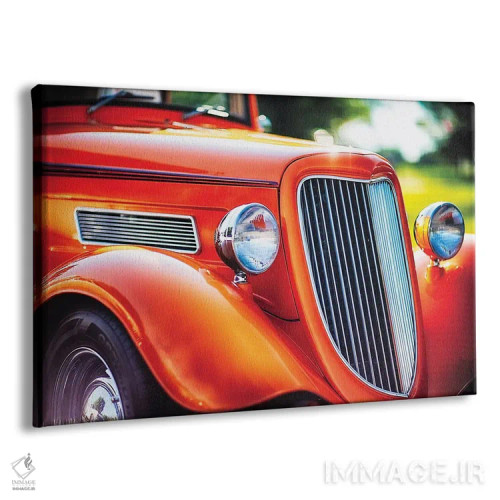 تابلو دکوراتیو کروم و انحناهای صاف یک رودستر اثر جورج اوزه - نمای پرسپکتیو محصول