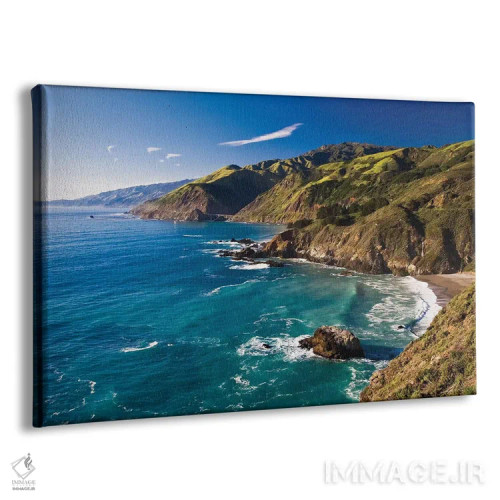 تابلو دکوراتیو ساحل بیگ سور در امتداد بیگ کریک اثر جورج اوزه - نمای پرسپکتیو محصول