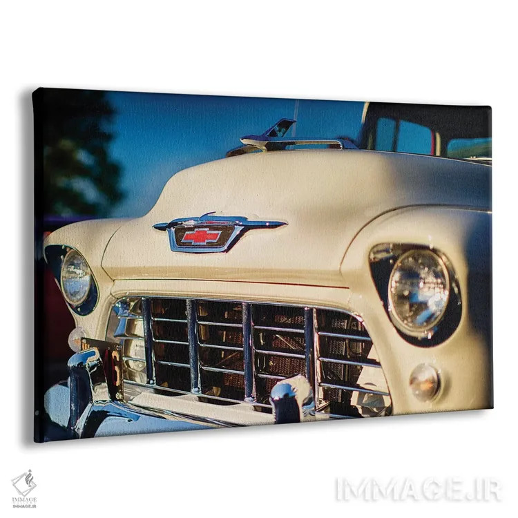 تابلو دکوراتیو نمای جلوی وانت کلاسیک شورلت اثر جورج اوزه - نمای پرسپکتیو محصول