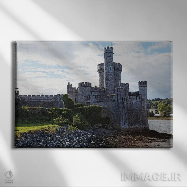 تابلو دکوراتیو Blackrock Castle, River Lee, City Cork, Republic Of Ireland,ق… اثر جورج اوزه - نمای روبهرو روی دیوار