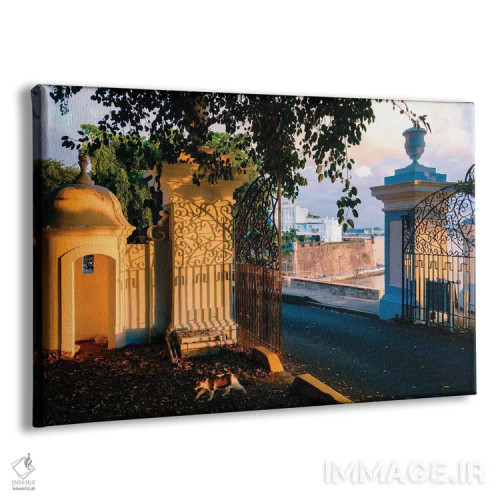 تابلو دکوراتیو دروازه های لا فورتالزا، سن خوان قدیمی، پورتوریکو اثر جورج اوزه - نمای پرسپکتیو محصول