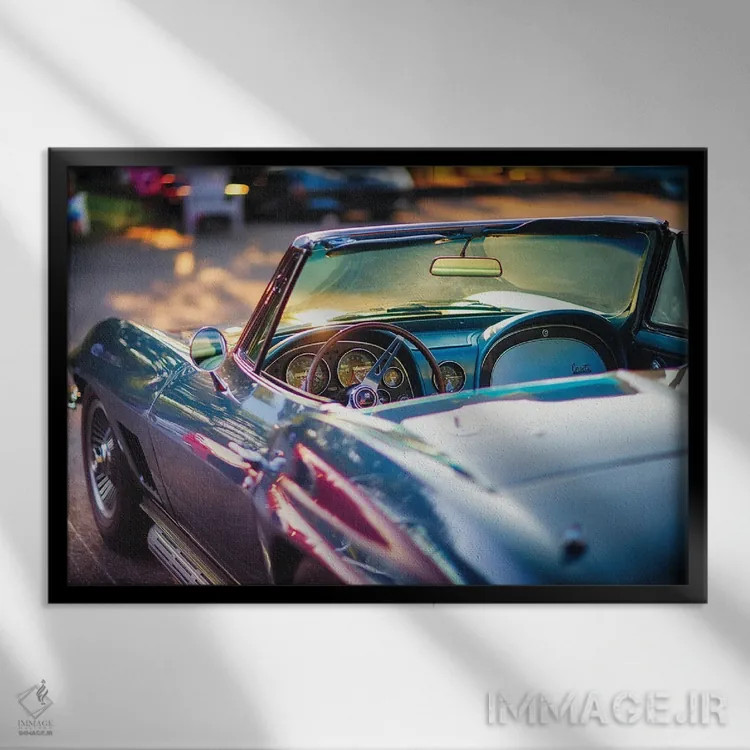 تابلو دکوراتیو کوروت کلاسیک آماده برای گردش اثر جورج اوزه - نمای قابدار مشکی