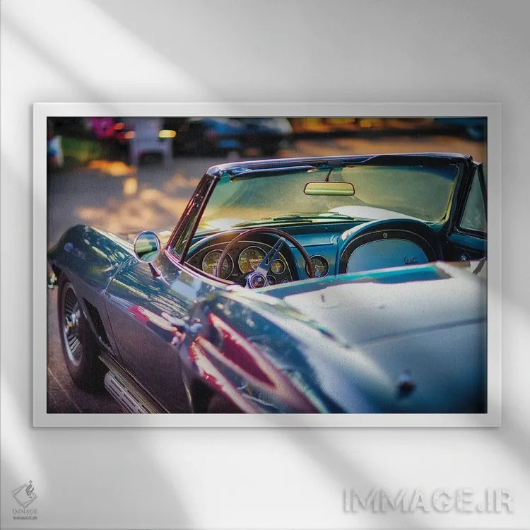 تابلو دکوراتیو کوروت کلاسیک آماده برای گردش اثر جورج اوزه - نمای قابدار سفید