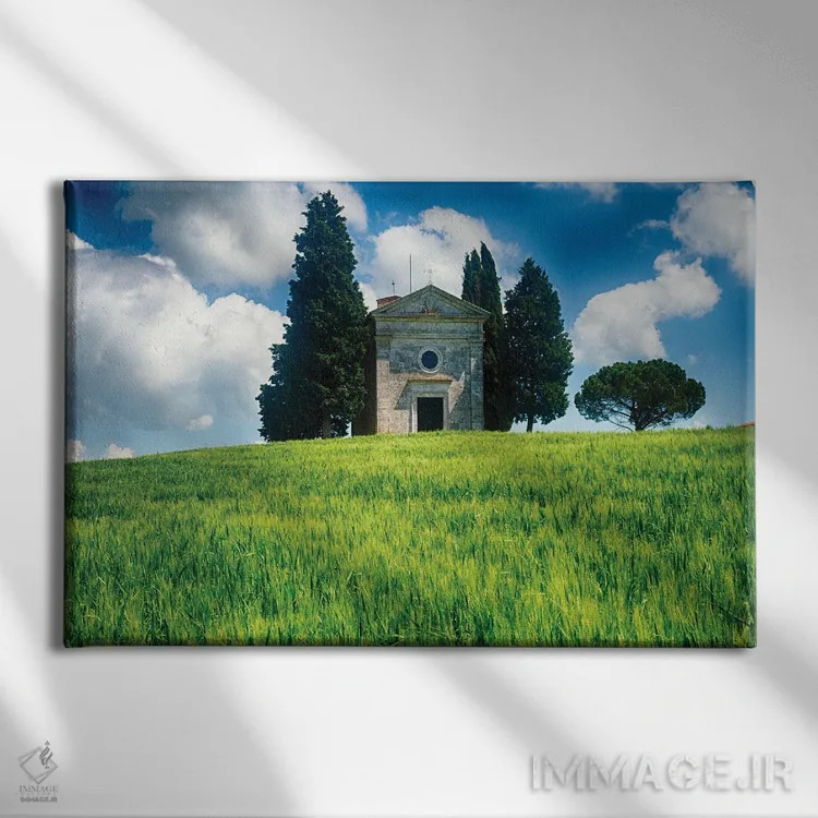 تابلو دکوراتیو نمازخانه مادونا دی ویتالتا، توسکانی، ایتالیا اثر جورج اوزه - نمای روبهرو روی دیوار