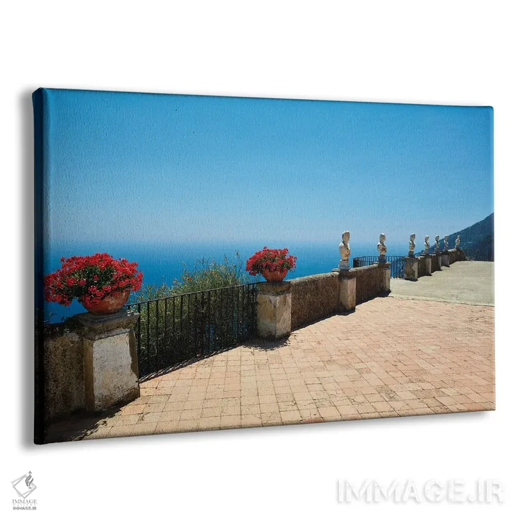 تابلو دکوراتیو تراس بی نهایت، راولو، ایتالیا اثر جورج اوزه - نمای پرسپکتیو محصول