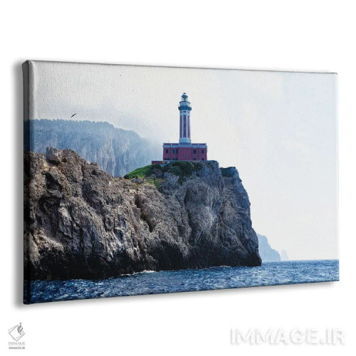 تابلو دکوراتیو فانوس دریایی پونتا کارنا، آناکاپری، کامپانیا، ایتالیا اثر جورج اوزه - نمای پرسپکتیو محصول