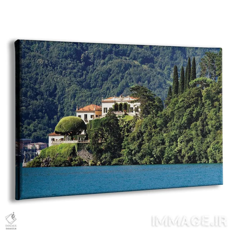 تابلو دکوراتیو ویلا بالبینیلو، لنو کومو، دریاچه کومو، لمباردی، ایتالیا اثر جورج اوزه - نمای پرسپکتیو محصول