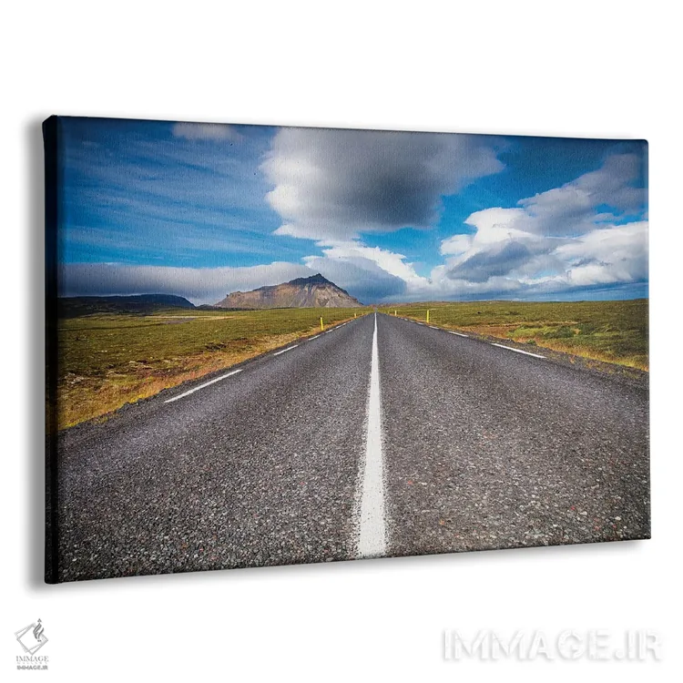 تابلو دکوراتیو جاده روستایی ساحلی با چشم انداز اثر جورج اوزه - نمای پرسپکتیو محصول