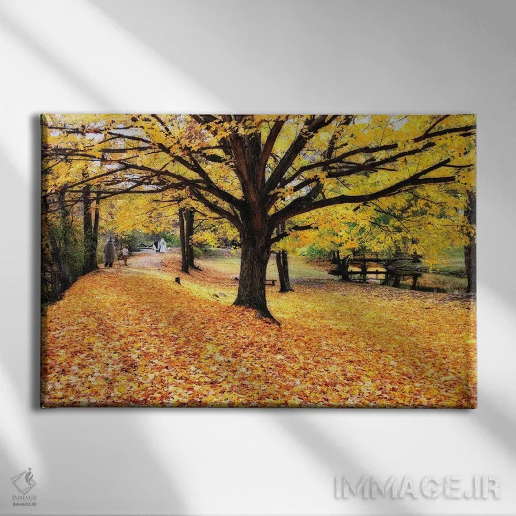 تابلو دکوراتیو منظره بیرونی هالووین اثر جورج اوزه - نمای روبهرو روی دیوار