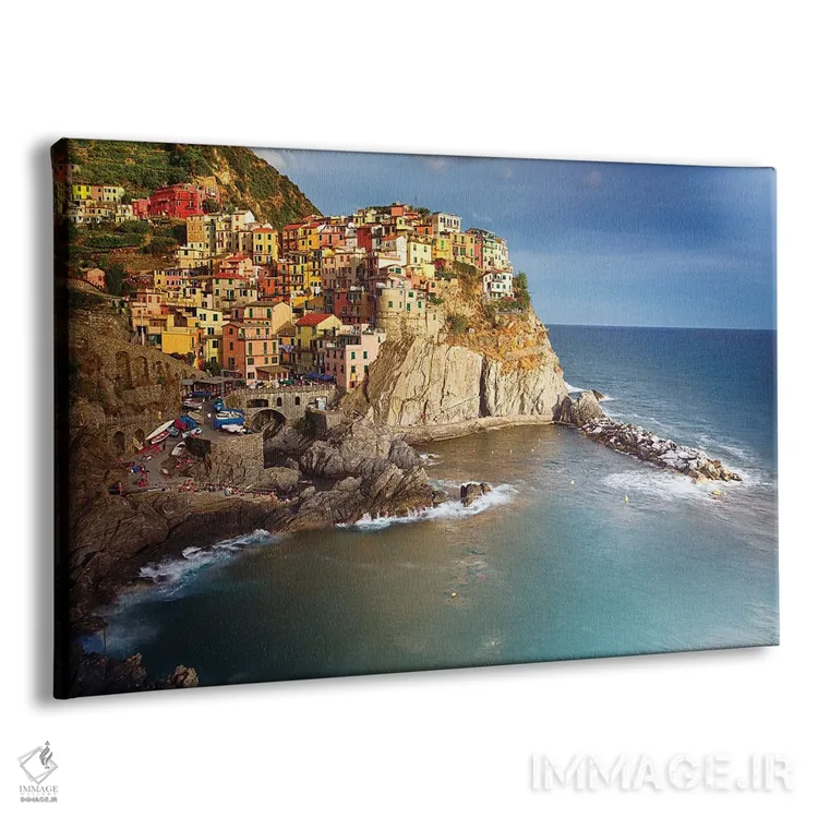 تابلو دکوراتیو مانارولا در نور انتهای بعدازظهر، چنکه تره، لیگوریا، ایتالیا اثر جورج اوزه - نمای پرسپکتیو محصول