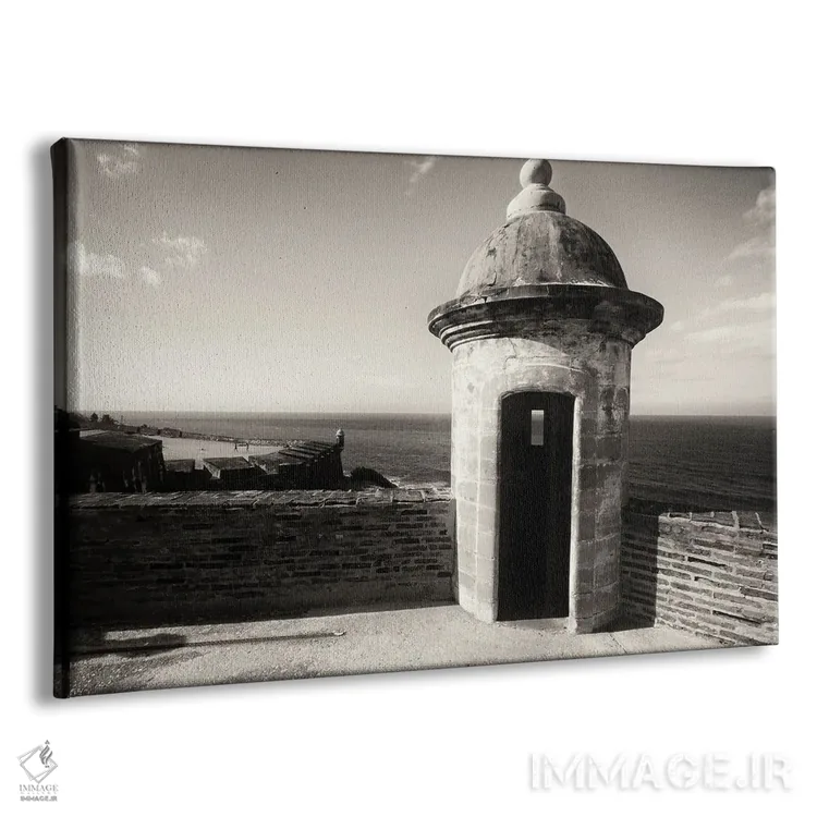 تابلو دکوراتیو برج نگهبانی مشرف به دریا، قلعه سن کریستوبال، سن خوان، پورتوری… اثر جورج اوزه - نمای پرسپکتیو محصول