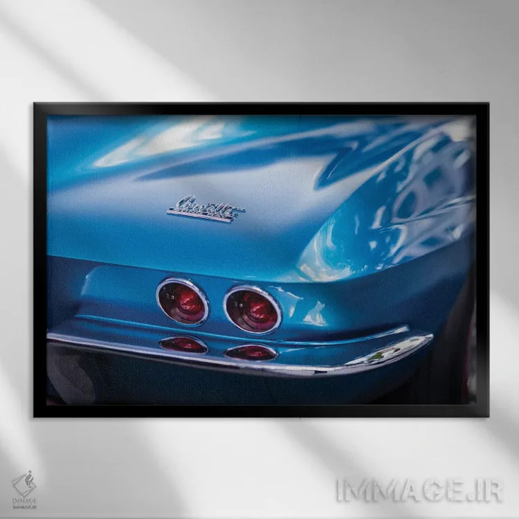 تابلو دکوراتیو کروم و جلا اثر جورج اوزه - نمای قابدار مشکی