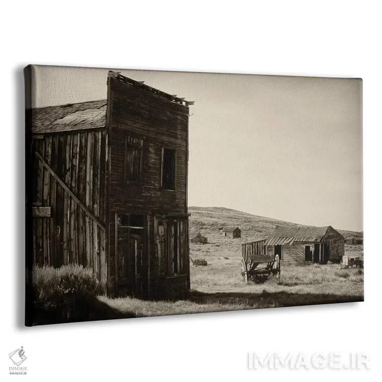 تابلو دکوراتیو هتل سوازی، شهر متروکه بدی، کالیفرنیا اثر جورج اوزه - نمای پرسپکتیو محصول