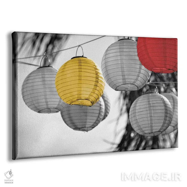 تابلو دکوراتیو فانوس ها اثر گیل پک - نمای پرسپکتیو محصول