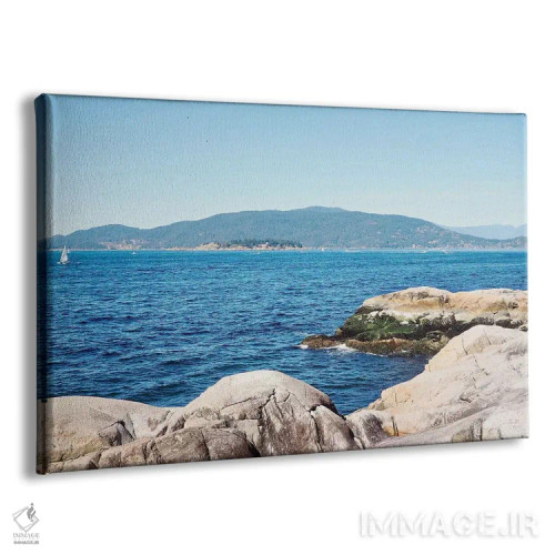 تابلو دکوراتیو دریاچه های آبی یخی ۲ اثر گیل پک - نمای پرسپکتیو محصول