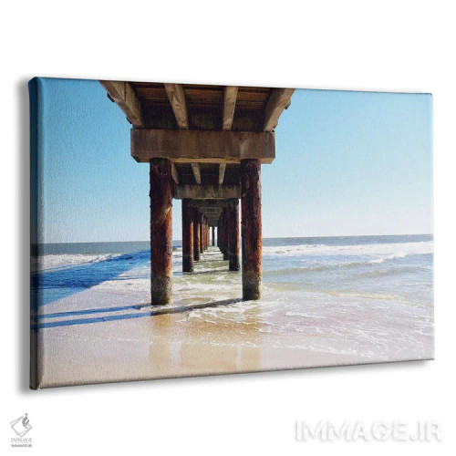 تابلو دکوراتیو اسکله آفتاب گیر ۱ اثر گیل پک - نمای پرسپکتیو محصول