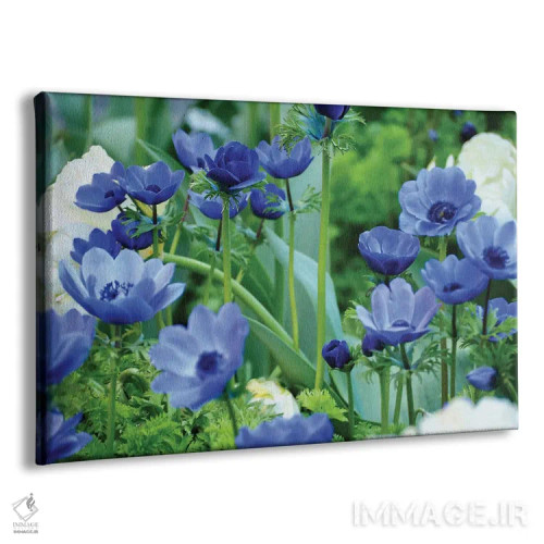 تابلو دکوراتیو سایه های آبی شاداب اثر گیل پک - نمای پرسپکتیو محصول