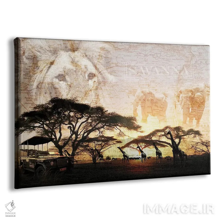 تابلو دکوراتیو ساوان اثر گراف اینک - نمای پرسپکتیو محصول