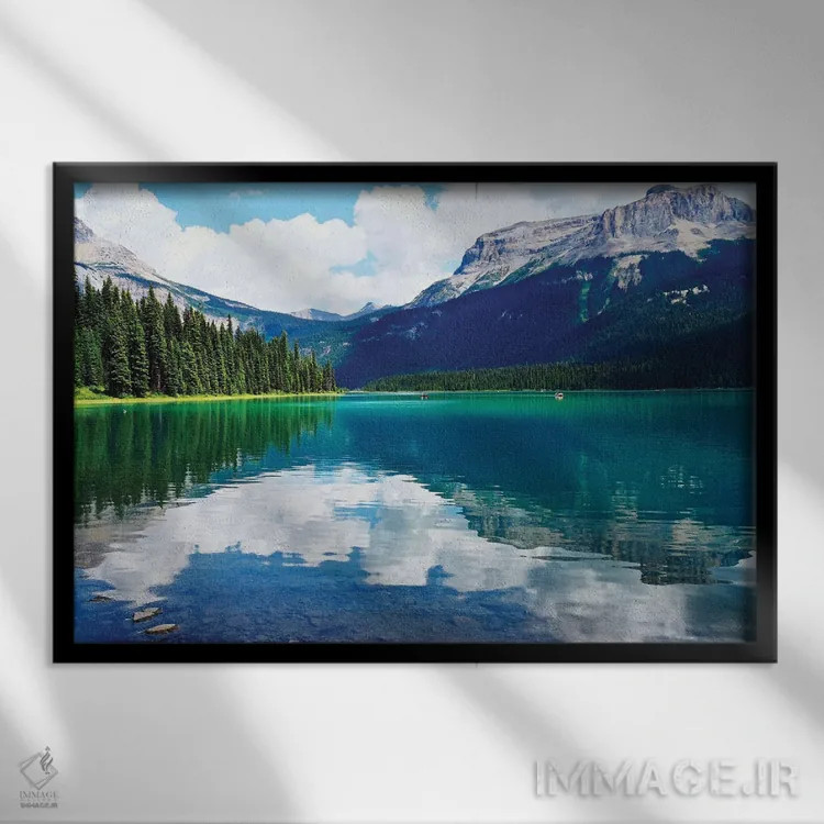 تابلو دکوراتیو چشم اندازهای صاف اثر گیل پک - نمای قابدار مشکی