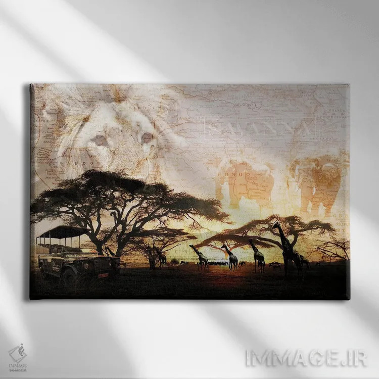 تابلو دکوراتیو ساوان اثر گراف اینک - نمای روبهرو روی دیوار