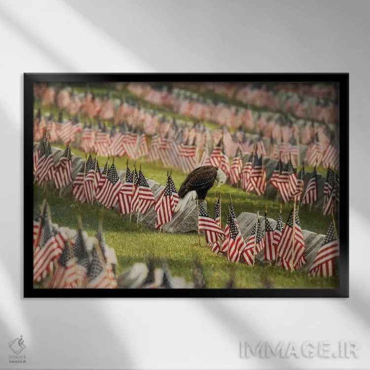 تابلو دکوراتیو آخرین احترام اثر کری ان گریپو-پایک - نمای قابدار مشکی