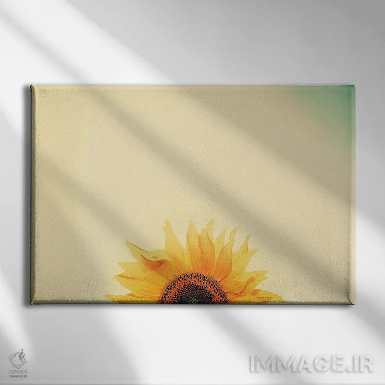 تابلو دکوراتیو طلوع آفتابگردان اثر کری ان گریپو-پایک - نمای روبهرو روی دیوار