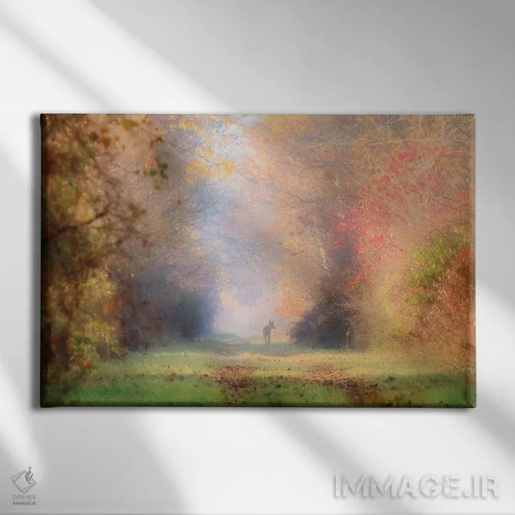 تابلو دکوراتیو آهوی نوامبر اثر کری ان گریپو-پایک - نمای روبهرو روی دیوار