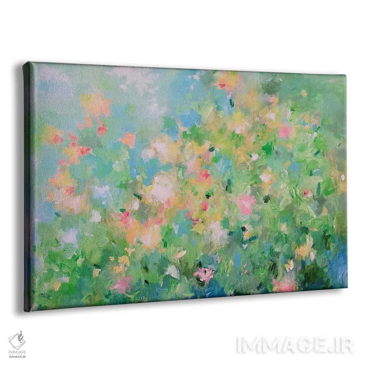 تابلو انتزاعی طلوع نرم اثر گزیـن پوستما - نمای پرسپکتیو محصول