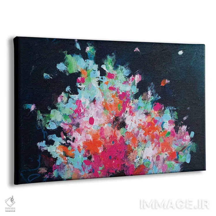 تابلو انتزاعی برایت گل آرزو دارم VIII اثر گزیـن پوستما - نمای پرسپکتیو محصول