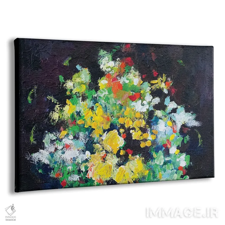 تابلو انتزاعی برایت گل آرزو دارم VII اثر گزیـن پوستما - نمای پرسپکتیو محصول