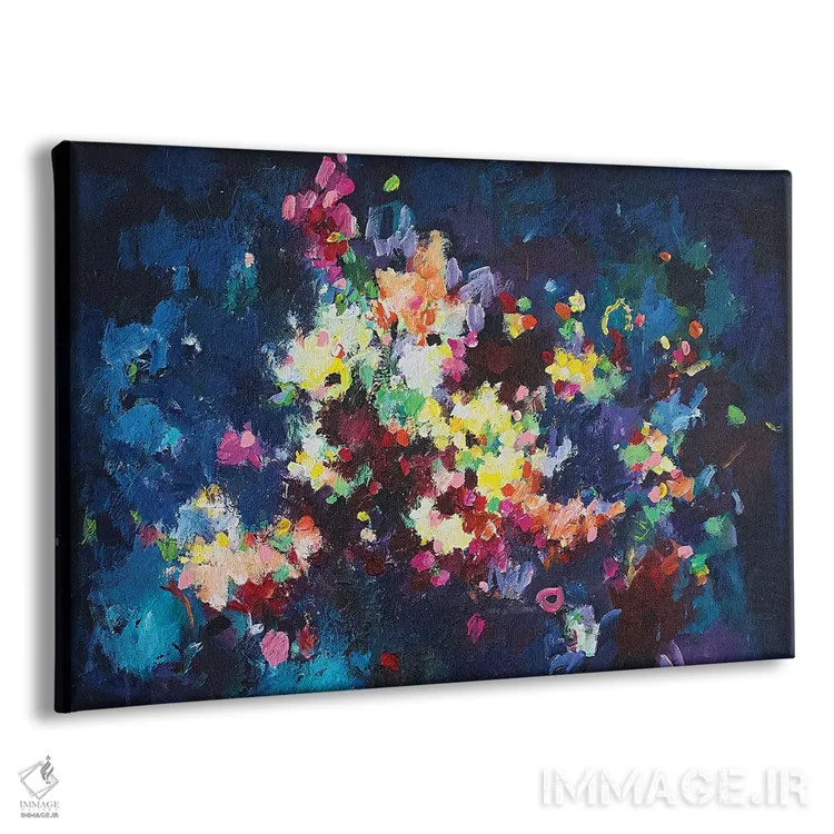 تابلو انتزاعی برایت گل آرزو دارم IX اثر گزیـن پوستما - نمای پرسپکتیو محصول