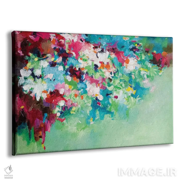 تابلو انتزاعی اندیشه های آرامش بخش اثر گزیـن پوستما - نمای پرسپکتیو محصول