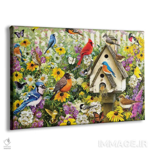 تابلو دکوراتیو پرندگان کلیسا اثر گرگ جوردانو - نمای پرسپکتیو محصول