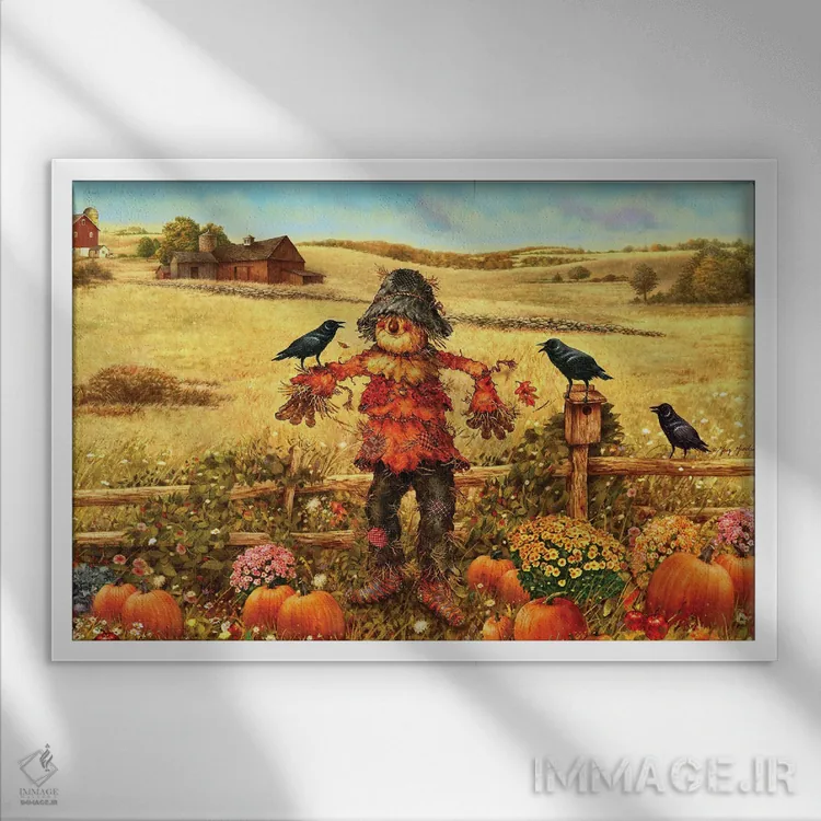 تابلو دکوراتیو مترسک اثر گرگ جوردانو - نمای قابدار سفید