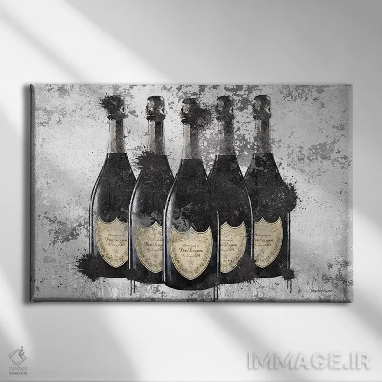 تابلو دکوراتیو شامپاین II اثر آماندا گرینوود - نمای روبهرو روی دیوار
