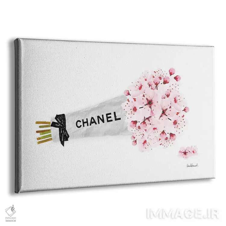 تابلو دکوراتیو دسته گل شکوفه گیلاس شانل اثر آماندا گرینوود - نمای پرسپکتیو محصول