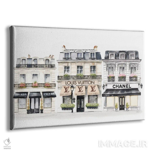 تابلو دکوراتیو ویترین های فروشگاه پاریس اثر آماندا گرینوود - نمای پرسپکتیو محصول