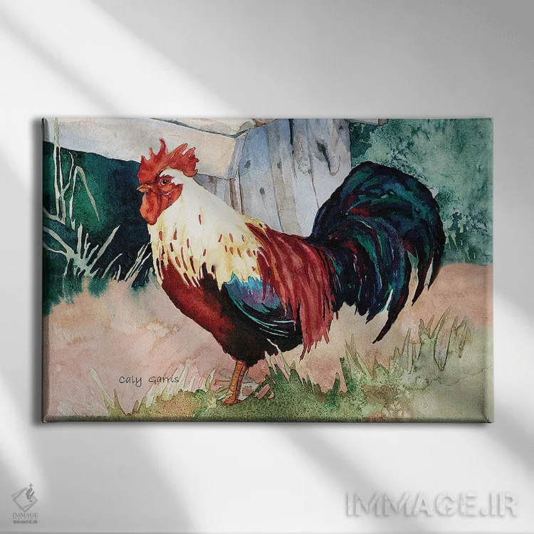 تابلو دکوراتیو قدقد اثر کالی گاریس - نمای روبهرو روی دیوار