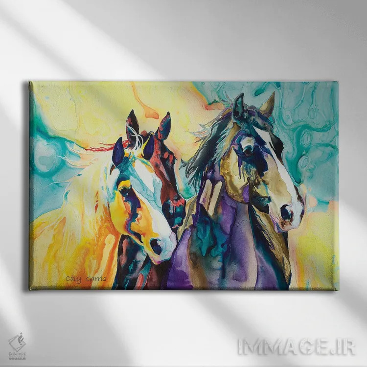 تابلو دکوراتیو آیسیرها اثر کالی گاریس - نمای روبهرو روی دیوار