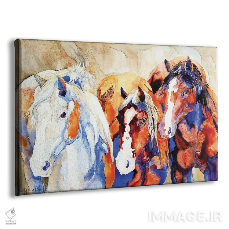 تابلو دکوراتیو پاییدن یونجه اثر کالی گاریس - نمای پرسپکتیو محصول
