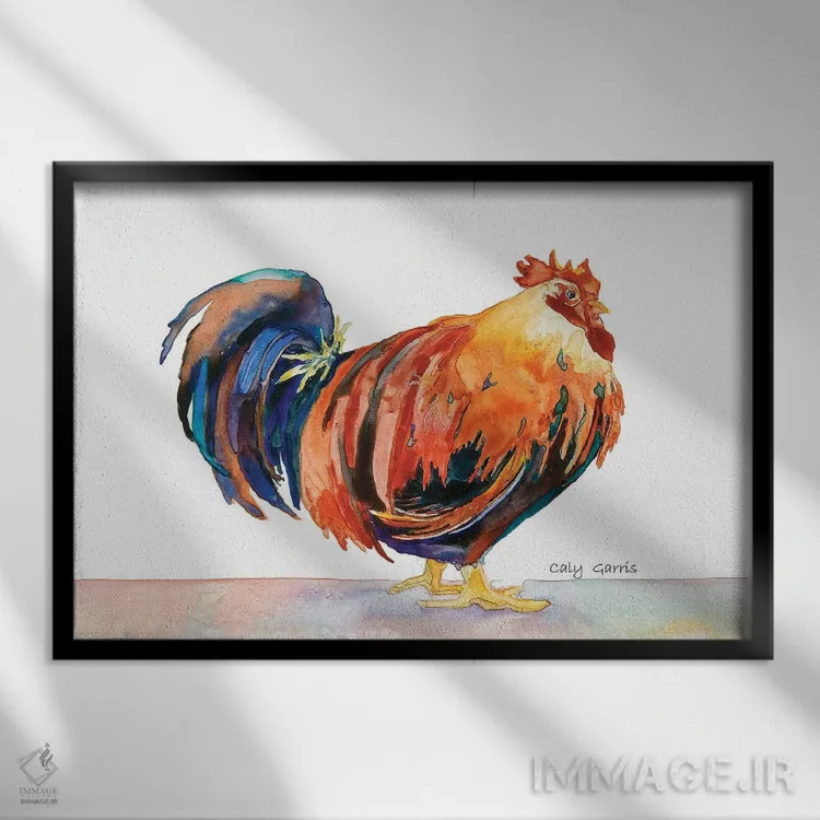 تابلو دکوراتیو فرایر تاک اثر کالی گاریس - نمای قابدار مشکی