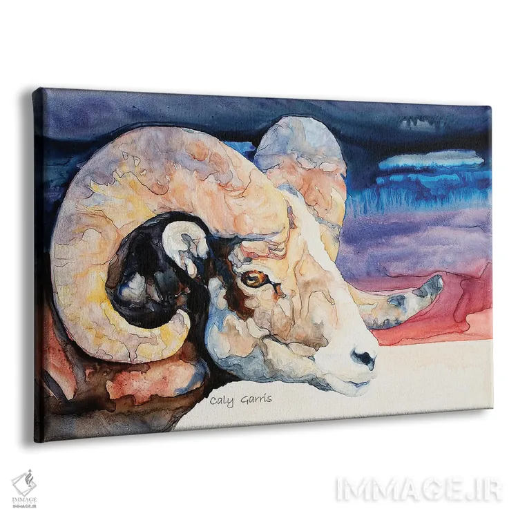 تابلو دکوراتیو عناصر طبیعی اثر کالی گاریس - نمای پرسپکتیو محصول