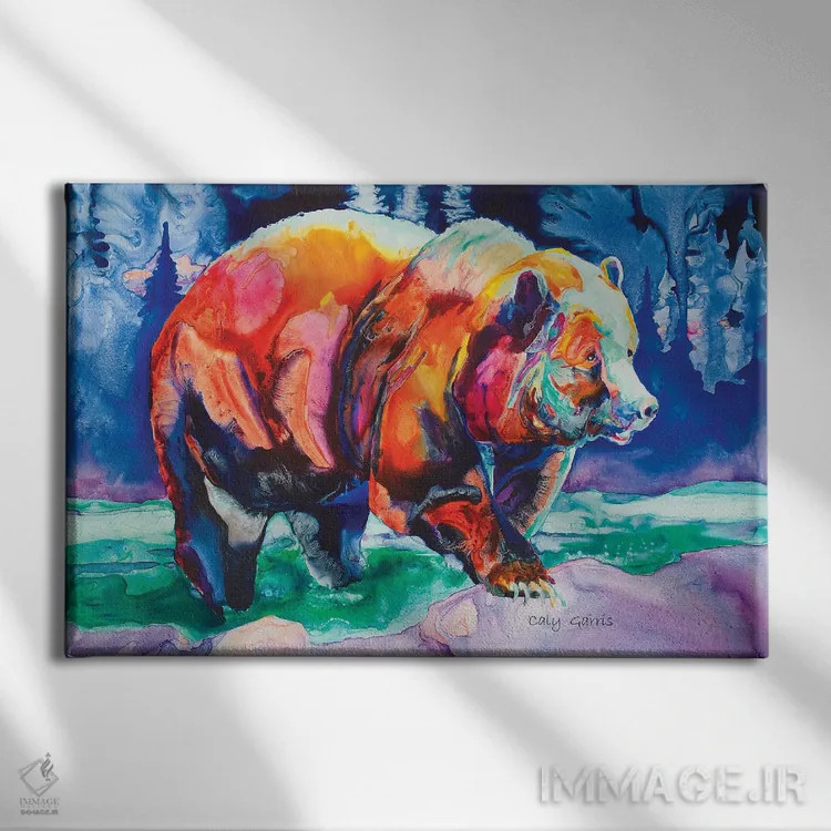 تابلو دکوراتیو بیورن اثر کالی گاریس - نمای روبهرو روی دیوار